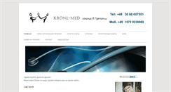 Desktop Screenshot of krone-med.com